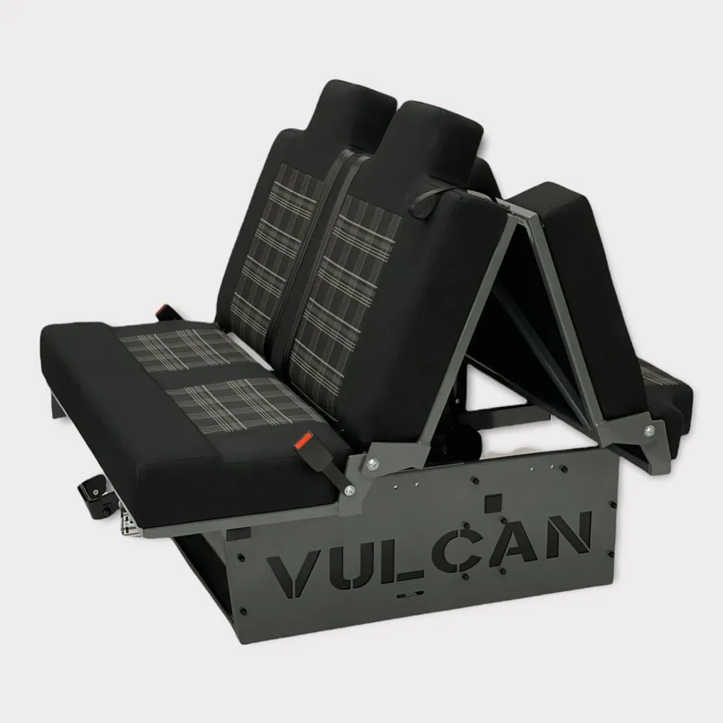 Vulcan rock and roll bed in seat mode